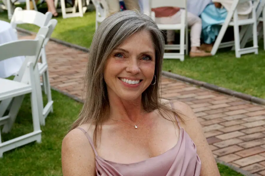 Erin Palmer enjoying an outdoor gathering